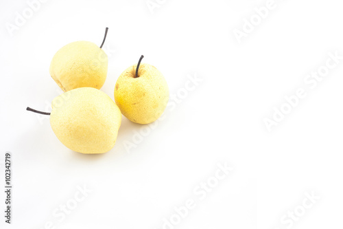 Yellow Chinese pears