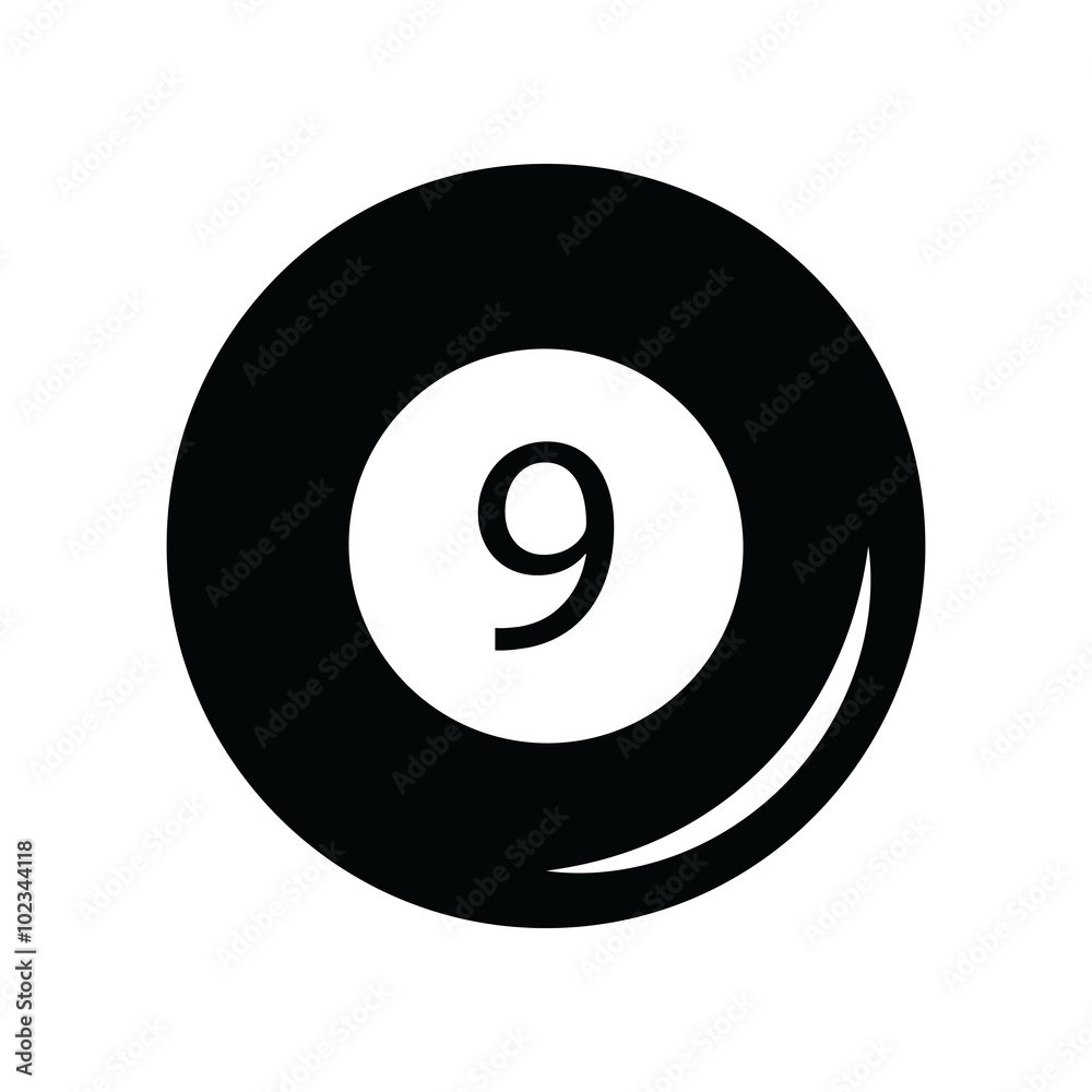 Billiard ball icon Billiard ball icon