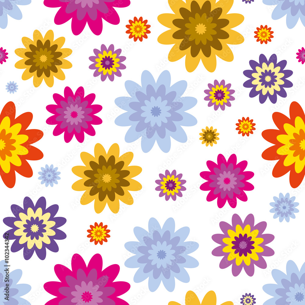 Seamless floral pattern. 