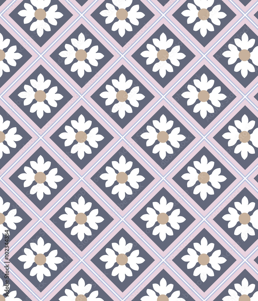 Chamomile ornament pattern background. Vector Chamomile ornament pattern background. Vector