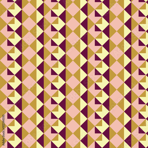 Geometric retro vintage pattern background. Vector