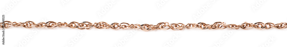 Obraz premium Golden chain isolated