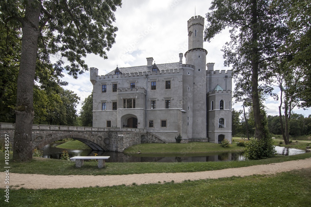 Castle in Karpniki, Lower Silesia in Poland