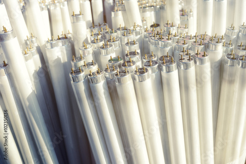 Photography Fluorescent light tubes, electric pieces of rubbish