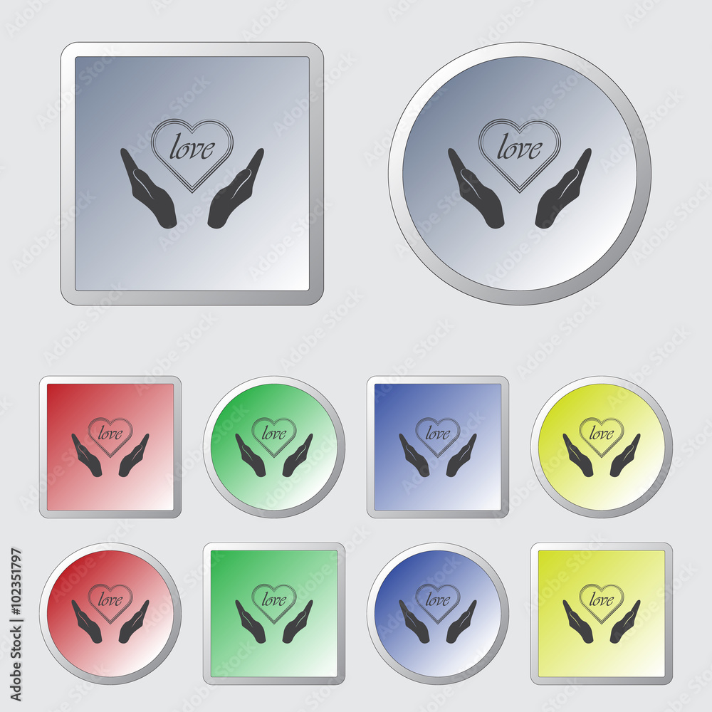 Index love  - Valentine's Day vector icon