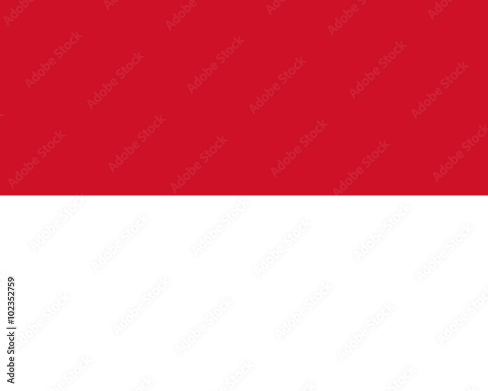 Naklejka premium Flag of Monaco
