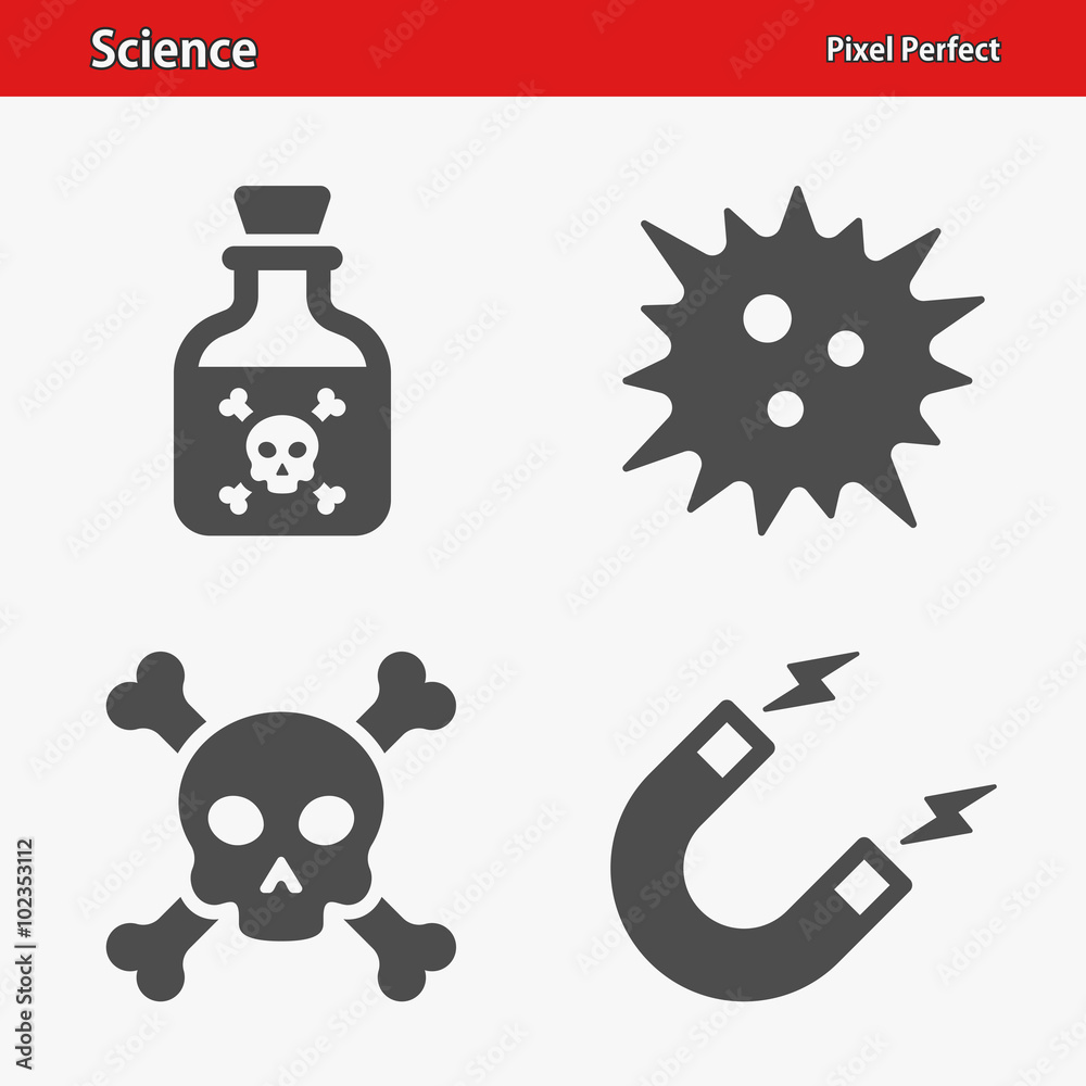 Science Icons. Professional, pixel perfect icons optimized for both large and small resolutions. EPS 8 format.