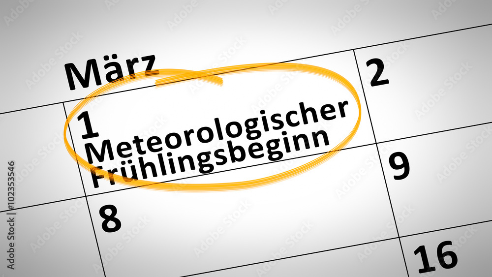 meteorological spring beginning 1st of march in german language meteorological spring beginning 1st of march in german language