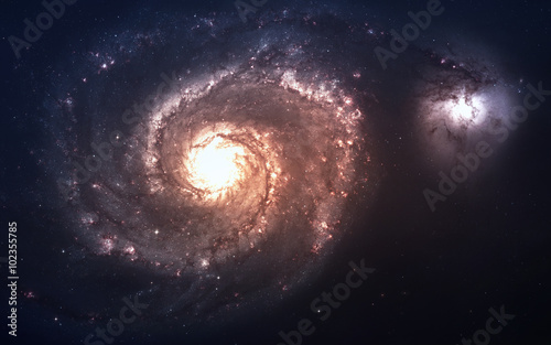 Fototapeta Naklejka Na Ścianę i Meble -  Galaxy in deep space, glowing mysterious universe. Elements of this image furnished by NASA