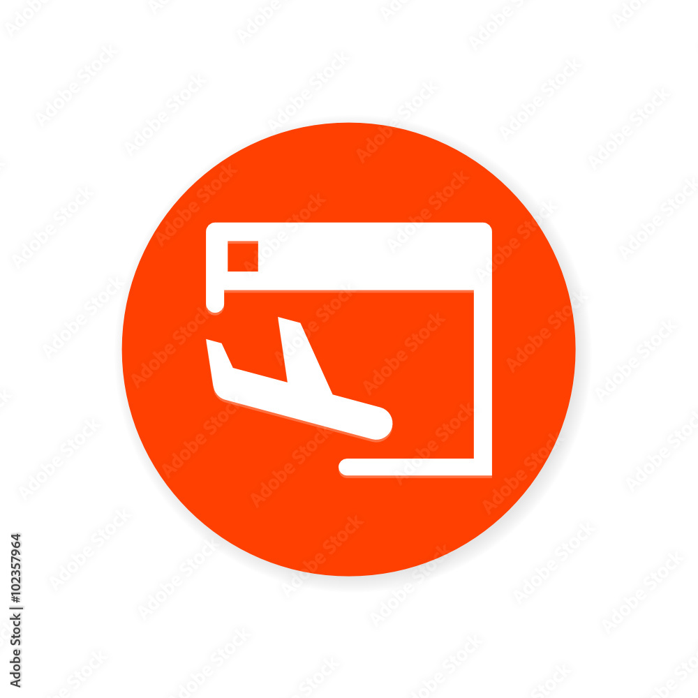 Orange Flat App Icon Orange Flat App Icon