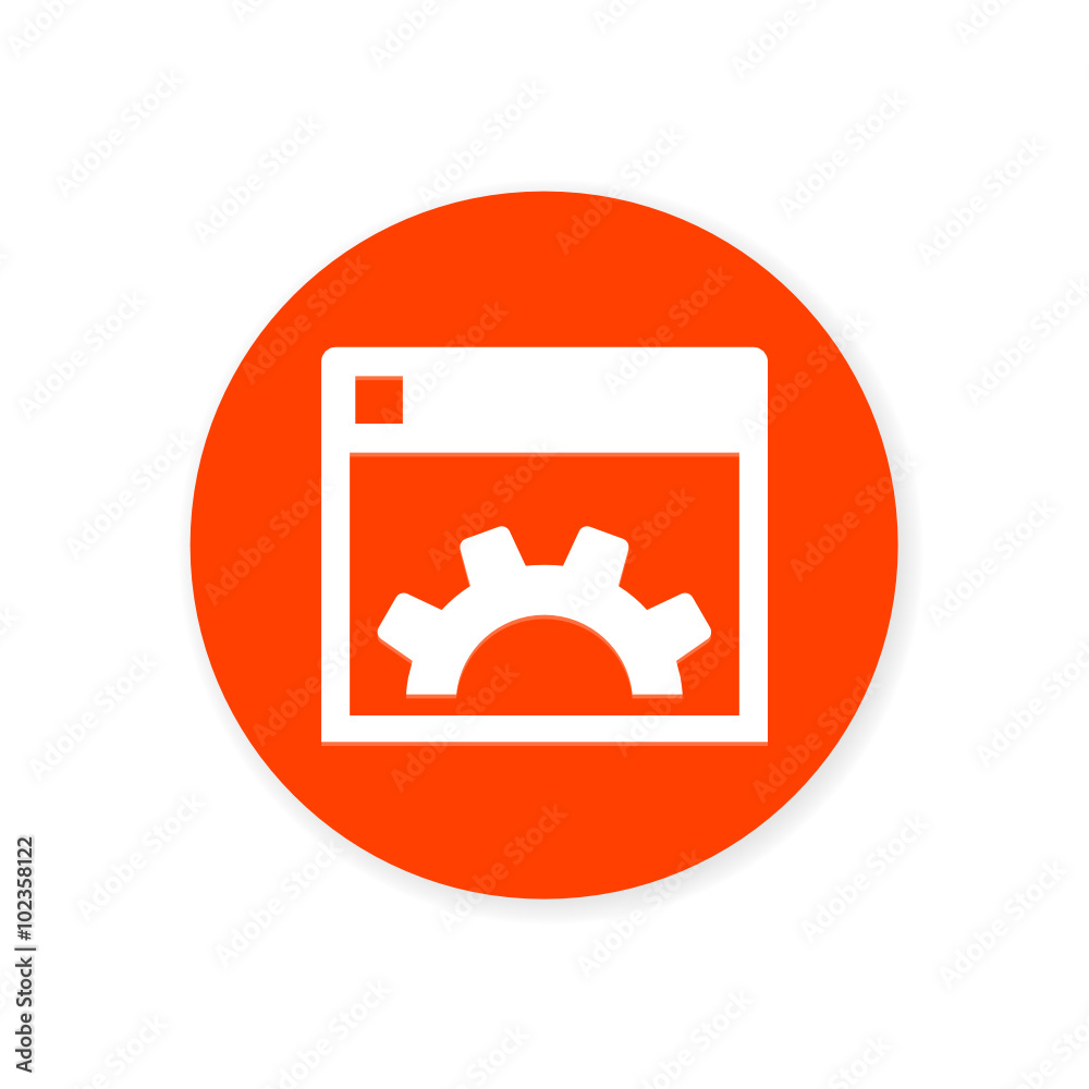 Orange Flat App Icon Orange Flat App Icon