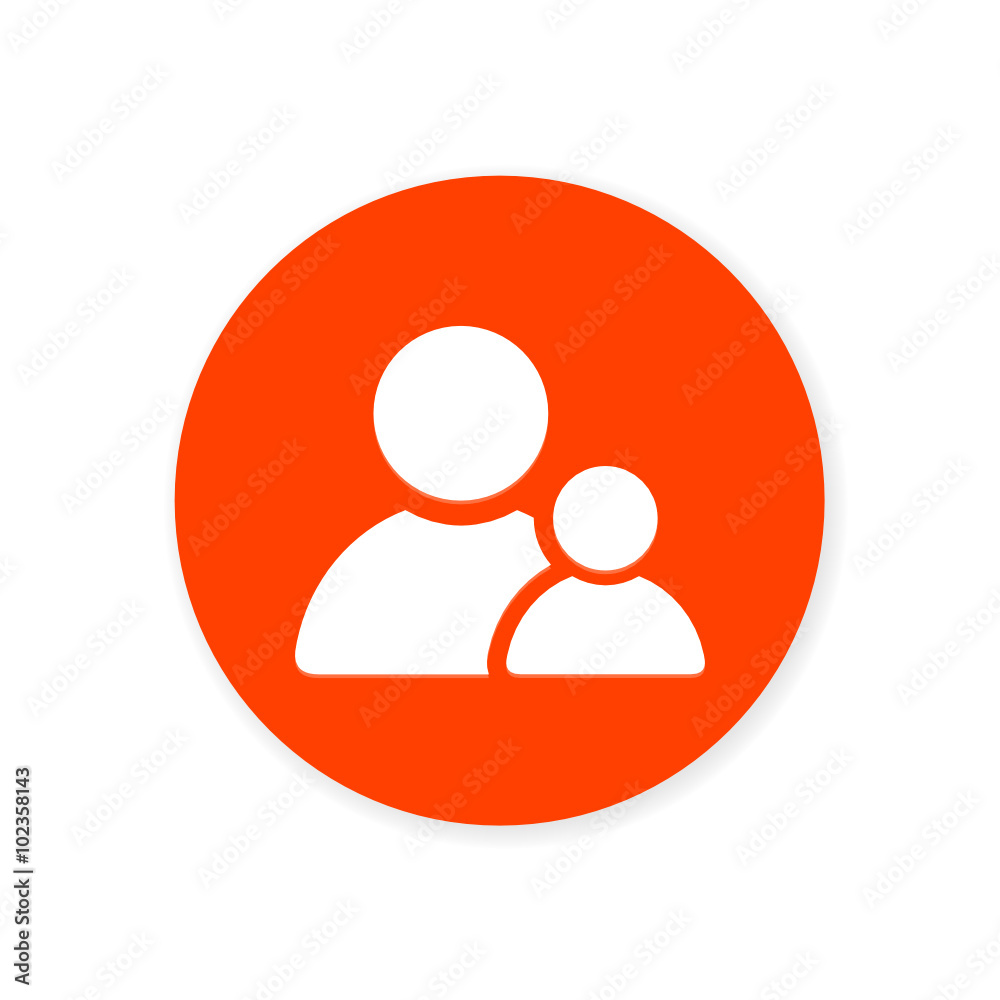 Orange Flat App Icon Orange Flat App Icon