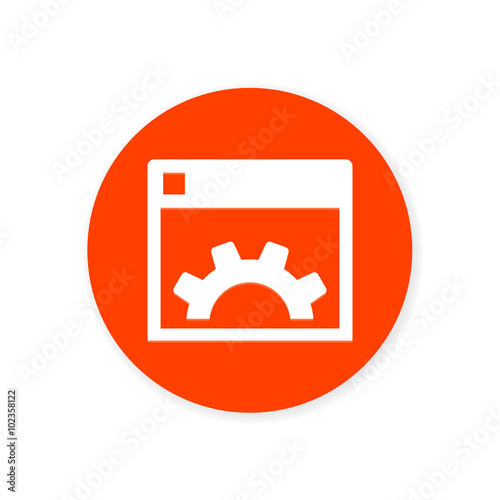 Orange Flat App Icon