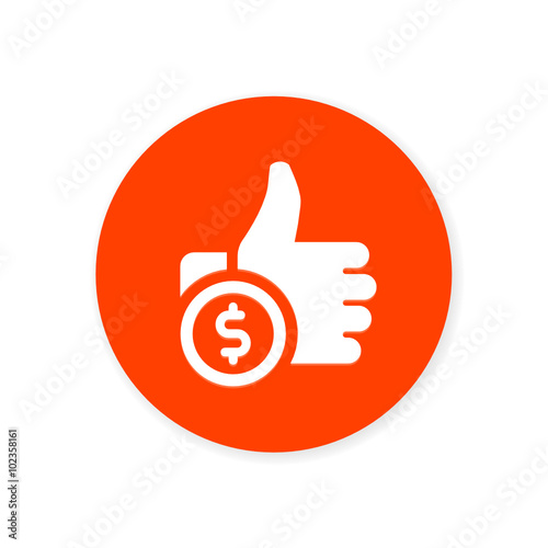 Orange Flat App Icon