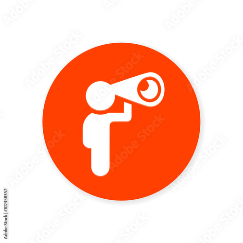 Orange Flat App Icon