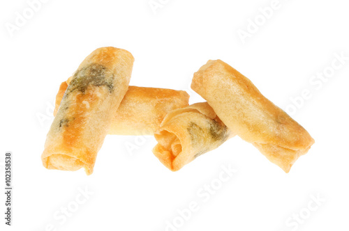 Spring rolls isolated