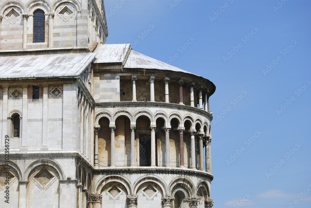 Romanesque architecture detail in Pisa