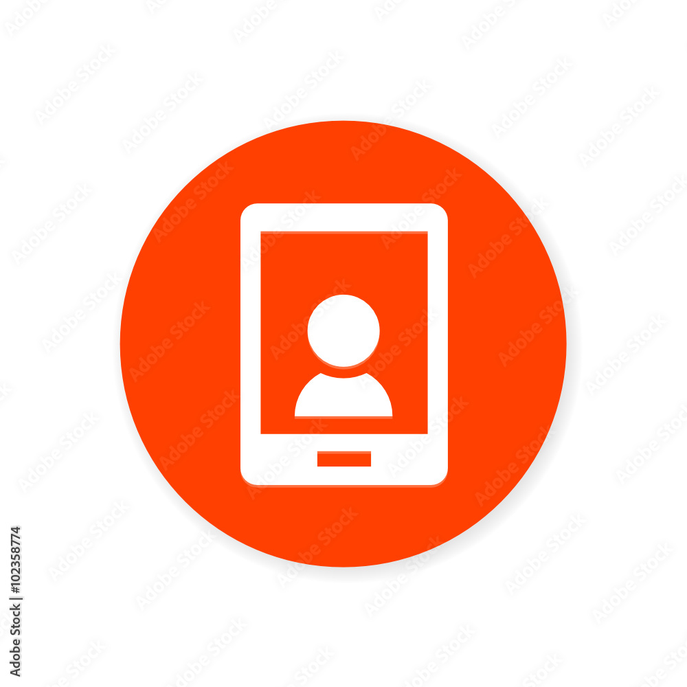 Orange Flat App Icon Orange Flat App Icon