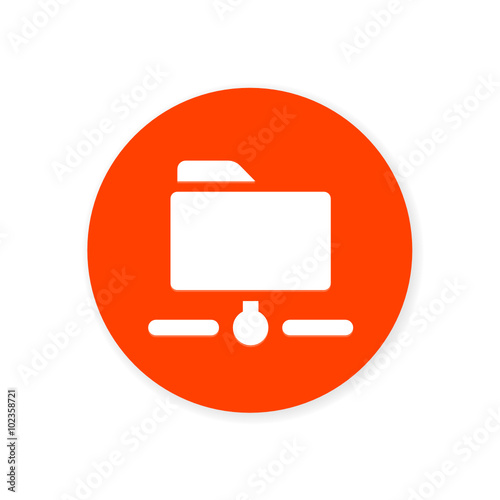 Orange Flat App Icon