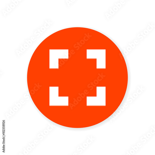 Orange Flat App Icon