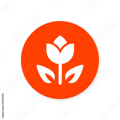 Orange Flat App Icon