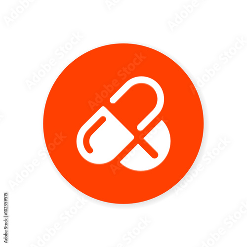 Orange Flat App Icon