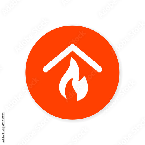 Orange Flat App Icon