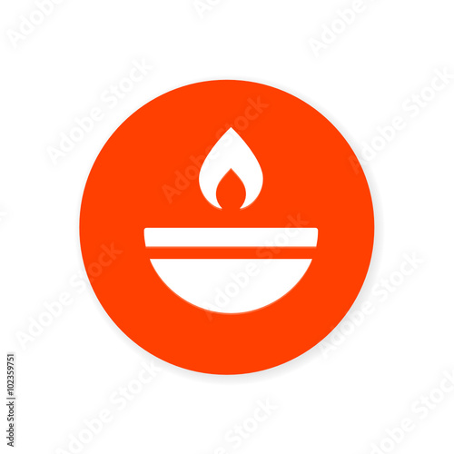 Orange Flat App Icon