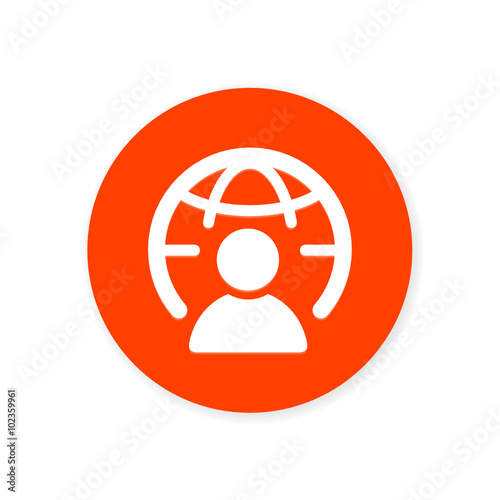 Orange Flat App Icon