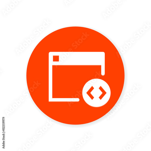 Orange Flat App Icon