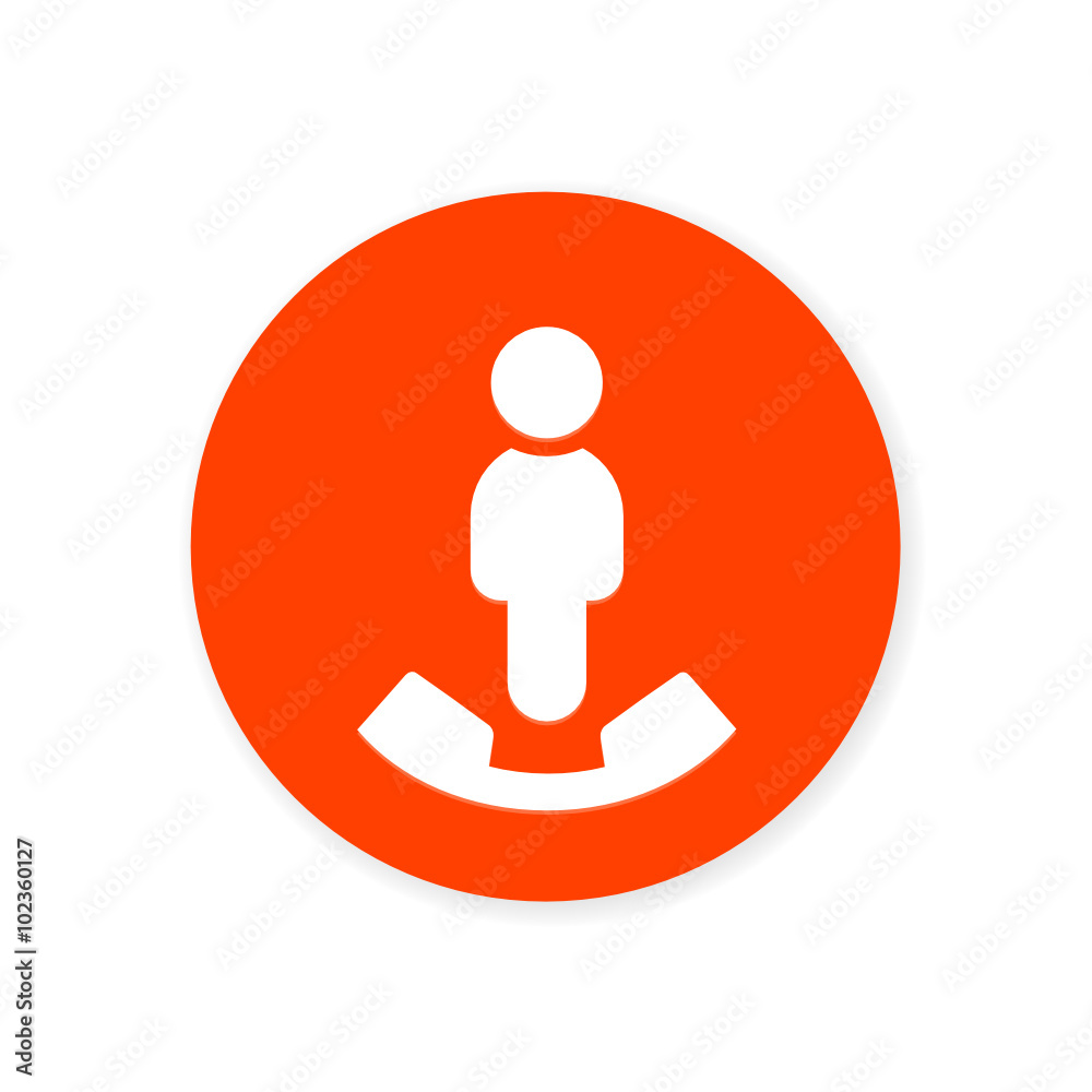 Orange Flat App Icon Orange Flat App Icon