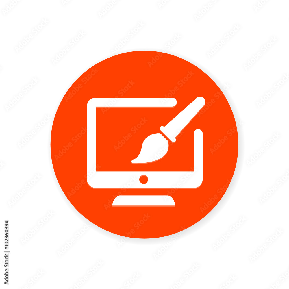 Orange Flat App Icon Orange Flat App Icon