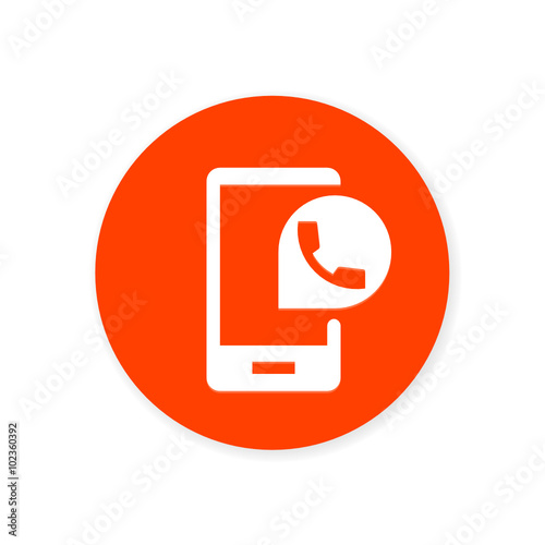 Orange Flat App Icon