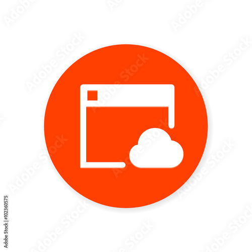 Flat Design App Button