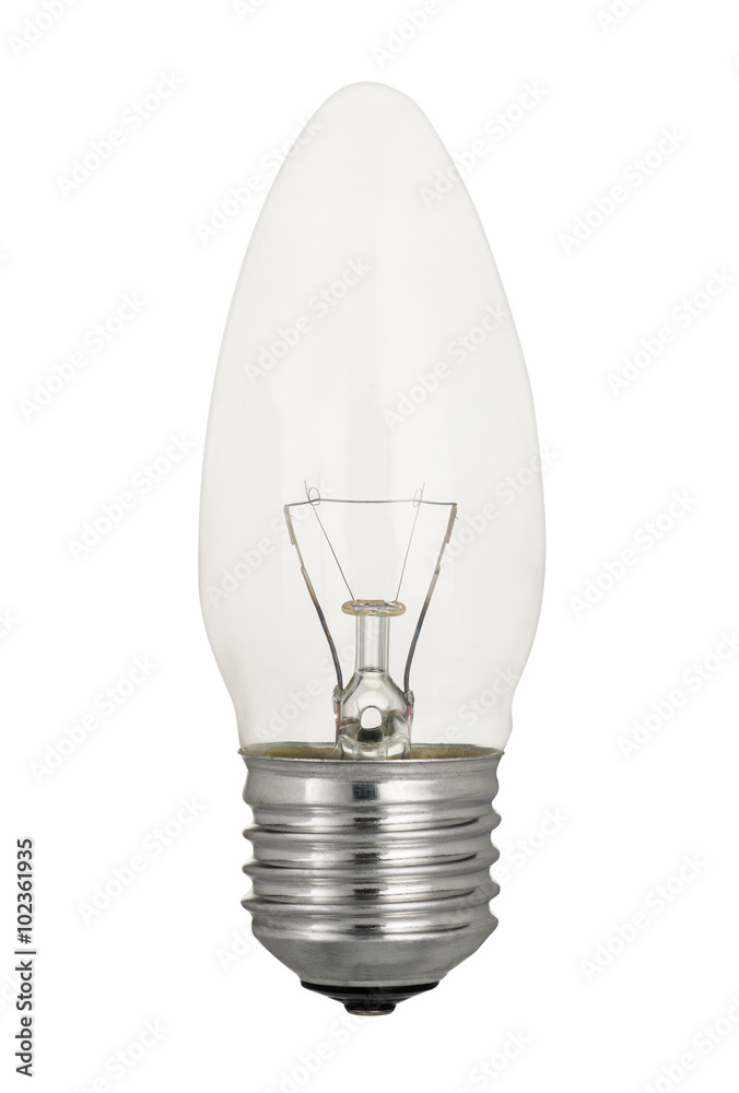 Traditional light bulb isolated on white Traditional light bulb isolated on white
