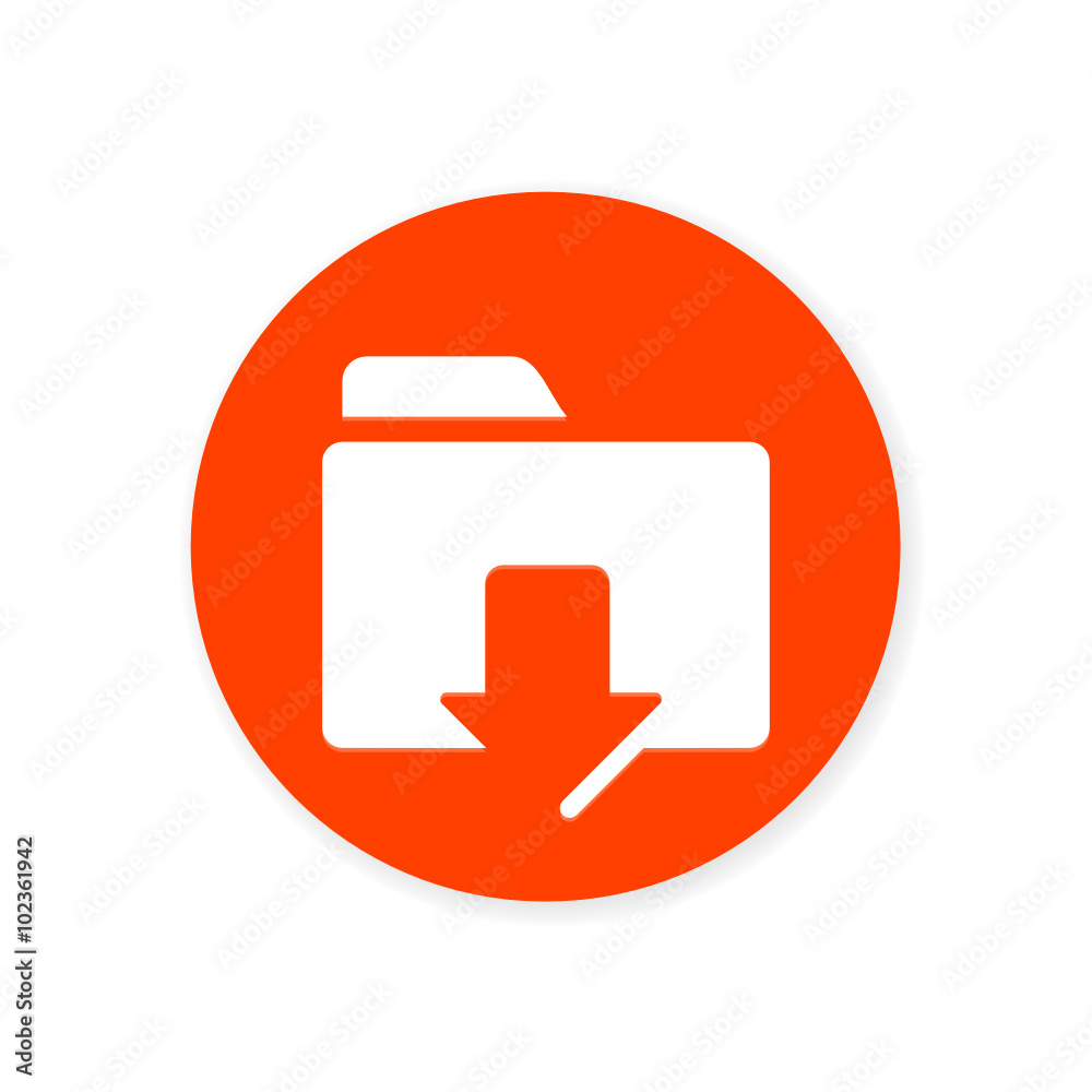 Flat Design App Button Flat Design App Button