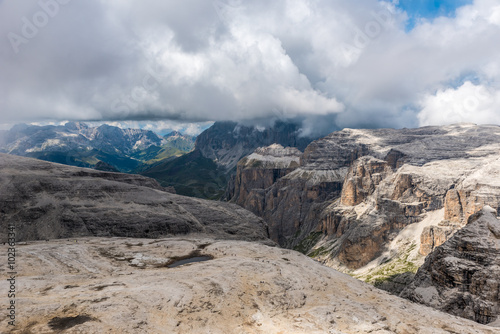 Dolomites Italy - Val Gardena - Passo Sella