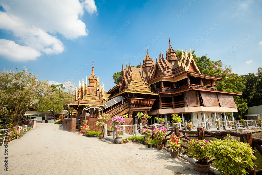 Thai buddhism temple sangkhathan