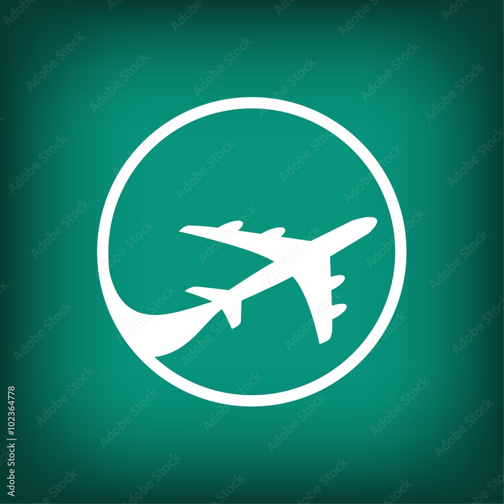 Pictograph of airplane