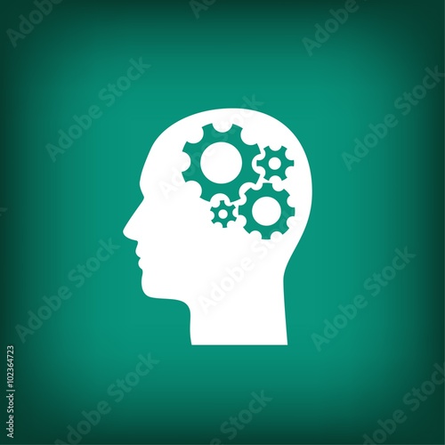 Pictograph of gear in head