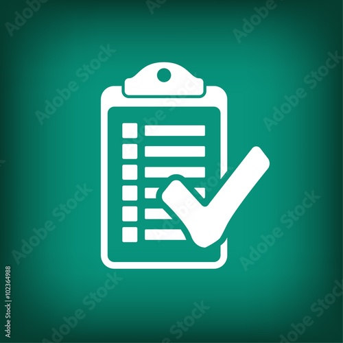 Pictograph of checklist