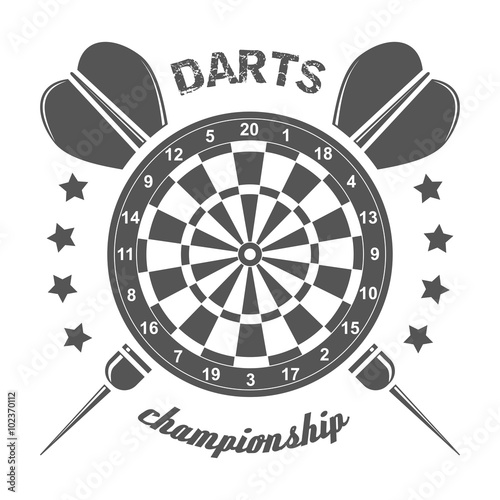 Darts championship labels