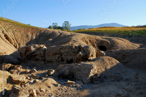Periodic lake Cerknica, esophagus, drained lake, protected area, karst phenomena, Slovenia, according to trace water, 
