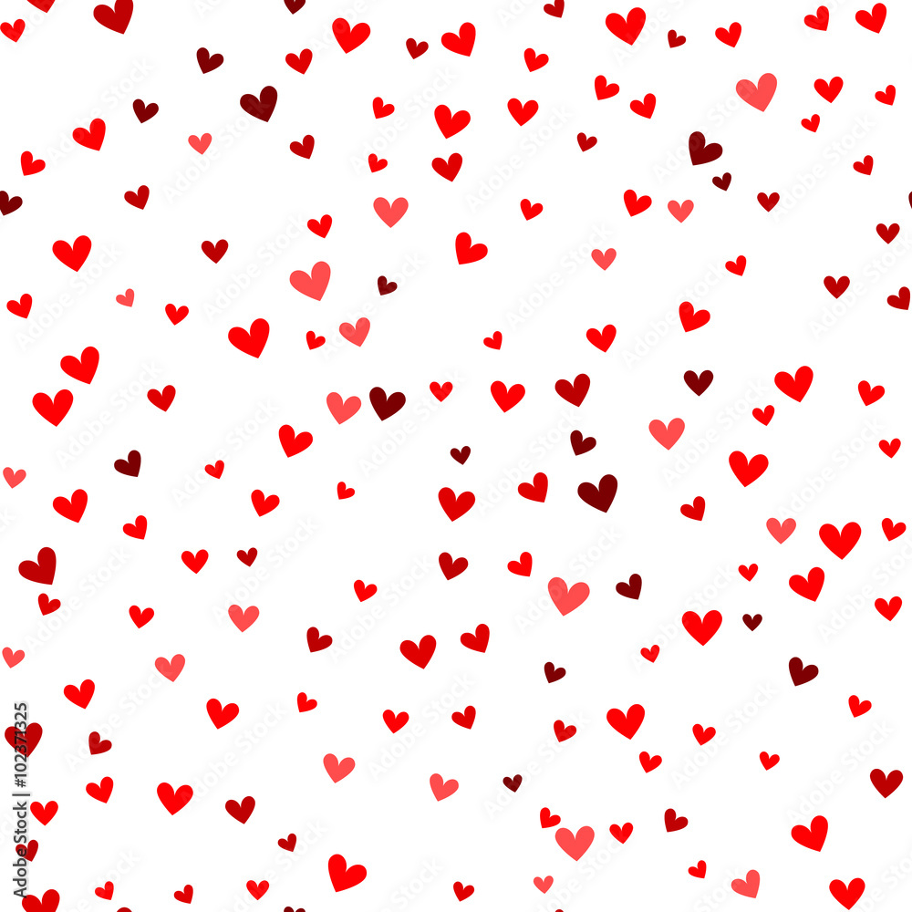 Romantic red heart pattern. Vector illustration Romantic red heart pattern. Vector illustration