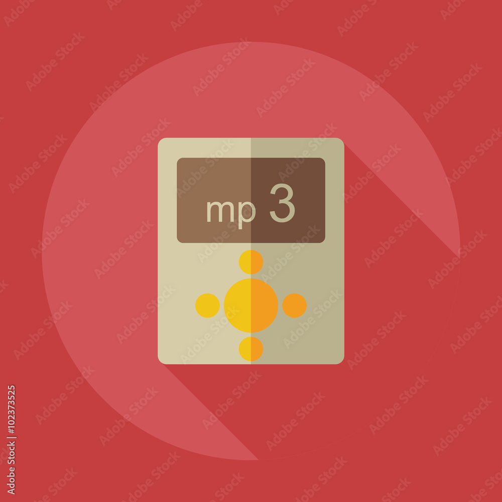 Flat modern design with shadow icons mp3 Flat modern design with shadow icons mp3