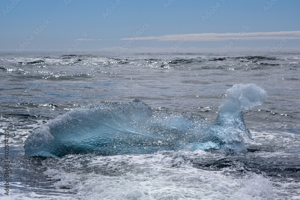 Obraz premium Island-Südküste Eisfiguren Jökulsarlon 