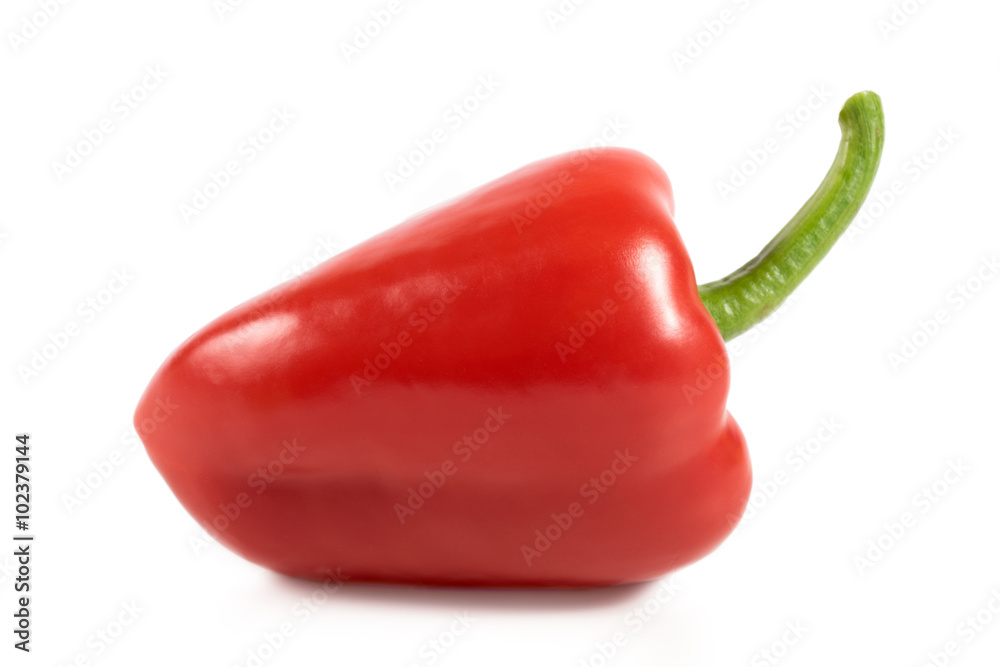 Red sweet pepper isolated on white background Red sweet pepper isolated on white background