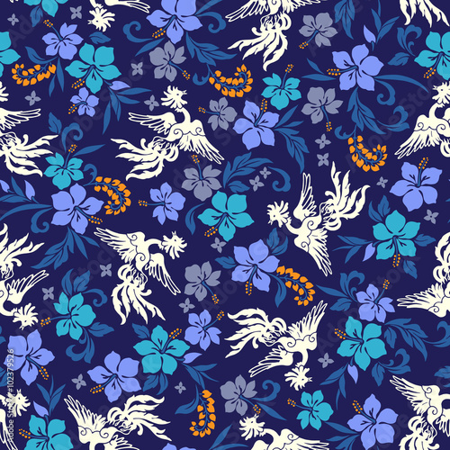 ハイビスカス鳳凰 パターン