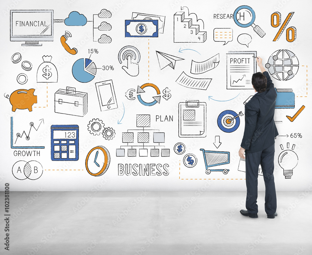 Business Plan Budget Target Tactics Ideas Concept Business Plan Budget Target Tactics Ideas Concept