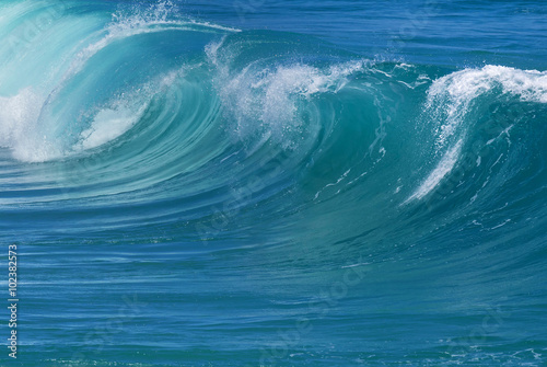 Powerful ocean waves natural background